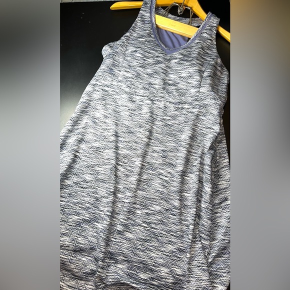 MPG Heathered Gray Purple Athletic Dress With Pockets Size XL EUC - Picture 1 of 7